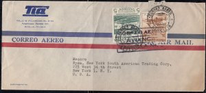 Colombia - Nov 9, 1954 Airmail Advertising Cover to States
