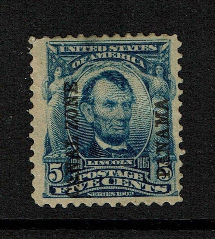 Canal Zone SC# 6, Mint Hinged, Hinge Rem, top thin, minor crease - Lot 090317