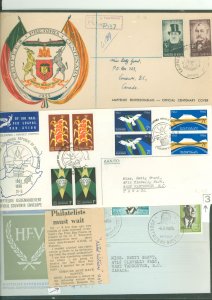 South Africa 214/216 1955-66 Includes the first numbered officials covers & cancels, S. Africa began numbering FDCs in 1965, the