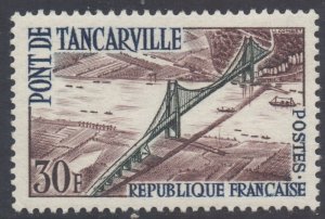 France SG1438 - YT 1215, 1959 Tancarville Bridge 30f MH*