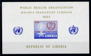 [70786] Liberia 1962 Fight against Malaria Mosquito Souvenir Sheet MNH
