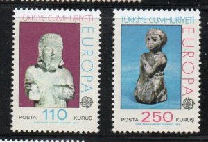 Turkey Sc 1972-73 1974  Europa stamp set mint NH