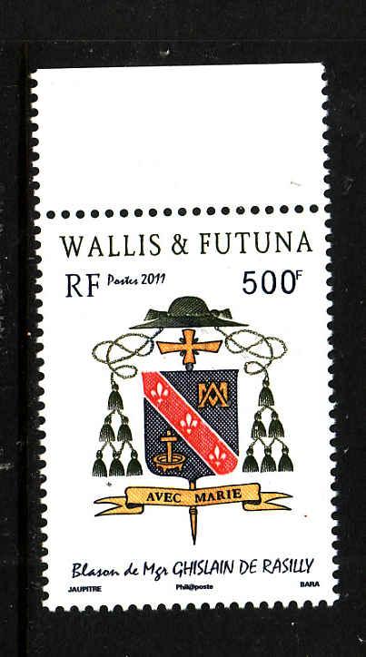 Wallis & Futuna-Sc#692-unused NH set-Arms of Bishop Ghislain Marie Raoul Suzanne