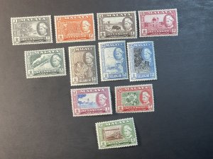 MALAYA/SELANGOR # 102-112 -MINT NEVER/HINGED-COMPLETE SET-----1952-60