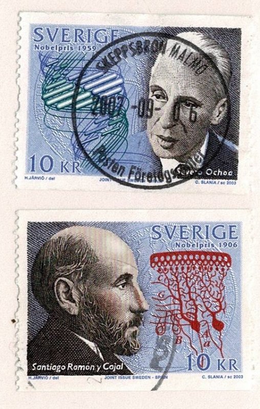 Sweden #2460a-b used complete