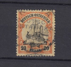 German East Africa 20pf Yacht Scott #26 Fine Used BP7503