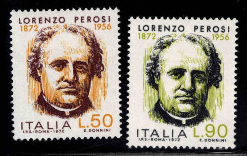 Italy Scott 1085-1086 MNH*   Lorenzo Perosi stamp
