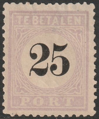 Suriname 1886 Sc J5 postage due lightly used thin type III