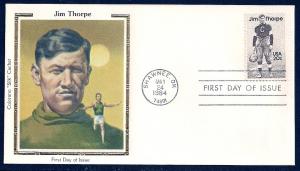 UNITED STATES FDC 20¢ Jim Thorpe 1984 Colorano