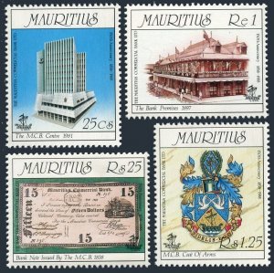 Mauritius 674-677, MNH. Michel 670-673. Commercial Bank, Ltd, 150th Ann. 1988.