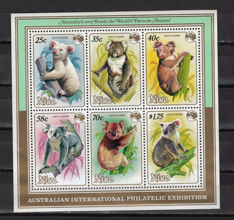 NIUE -  1984 Airmail - International Stamp Exhibition AUSIPEX '84 - Mel  M2145