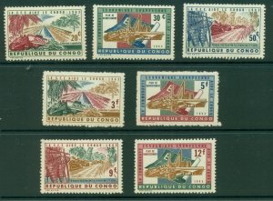 Congo (Zaire) #455-61 (1963 European Aid set) VFMNH CV $2.60