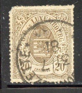 Luxembourg # 21, Used.