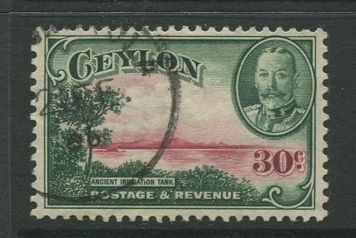Ceylon #272  Used  1935  Single 30c Stamp