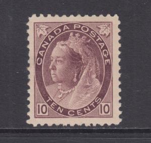 Canada Sc 83 MLH. 1898 10c brown violet Queen Victoria