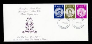 1971 STRIKE POSTAL DISPUTE BIRMINGHAM LAST DAY COVER BARRINGTON DECIMAL ISSUE