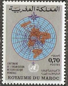 1973 Morocco Scott 274 Weather Map MNH