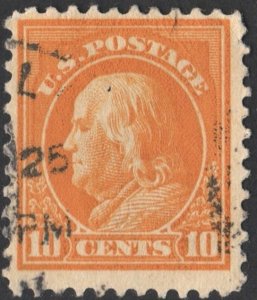 SC#510 10¢ Franklin Single (1917) Used