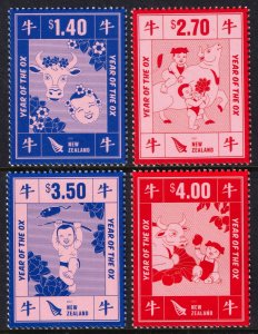 New Zealand 2020 - 2021 Year of the Ox Complete Mint MNH Set