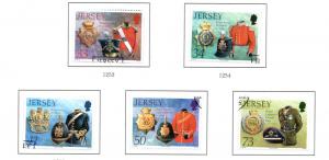 Jersey Sc 1196-00 2006 Royal Jersey Militia stamp set used