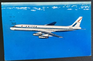 1960 Santa Fe MN USA Postcard Cover To Washington DC United Air Lines DC-8 Jet