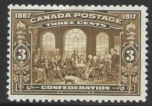 Canada 135   1917   3 cent  confederation  unused