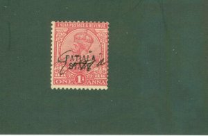 PATIALA INDIAN STATE 45 USED BIN $0.50