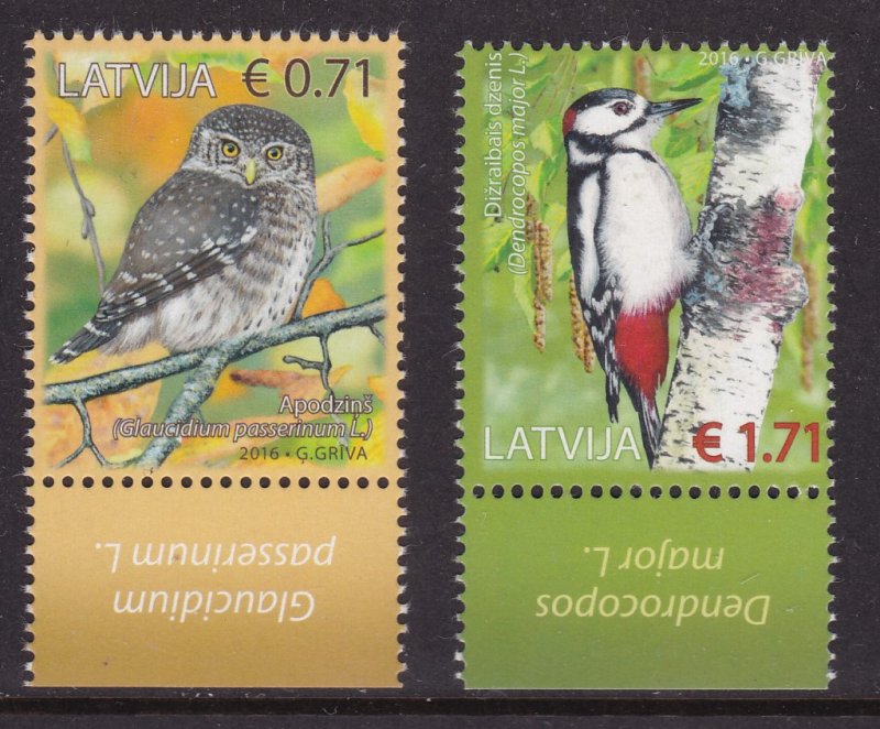 Latvia, Fauna, Birds MNH / 2016