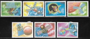 Cuba 3017-3024 1988 Cosmonaut's Day set MNH