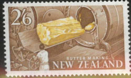 New Zealand Scott 348 MNH** 1960 Butter Making Machine stamp