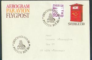 SWEDEN. 1977. AEROGRAM + GAMES.