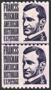 SC#1297 3¢ Francis Parkman Line Pair: Shiny Gum (1975) MNH