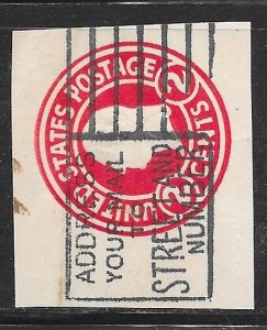 USA U429a: 2c Washington, die 2, used