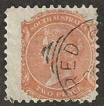 South Australia 65, used,1876 (a332)