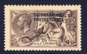 Bechuanaland Protectorate 92 - mlh 2/6 half crown sea horse - George V