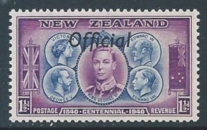 New Zealand #O78 NH 1 1/2p Monarchs Ovptd. Official
