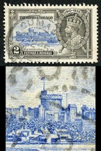 Trinidad and Tobago SG239a 1935 Silver Jubilee 2c Variety Extra Flagstaff