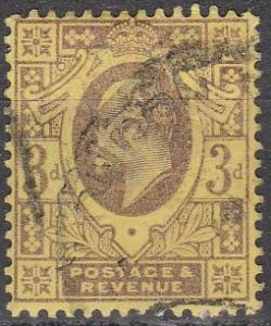 Great Britain #132 F-VF Used CV $19.00 (A16191)