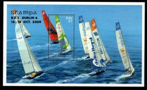 IRELAND SGMS1963 2009 VOLVO OCEAN RACE O/P STAMPA 09 MNH