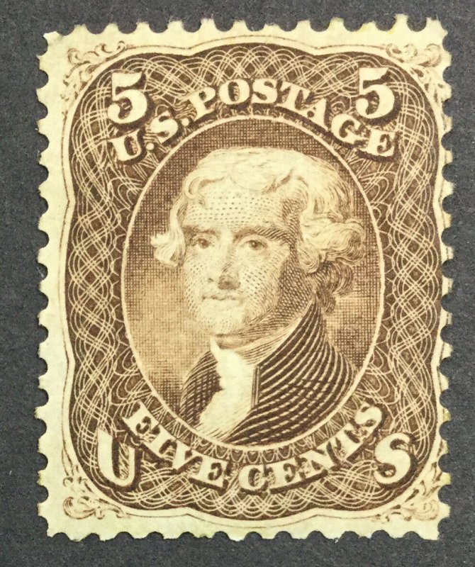 MOMEN: US STAMPS #76 MINT OG H $1,400 LOT #37020