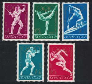 USSR Olympic Games Munich 5v 1972 MNH SG#4073-4077