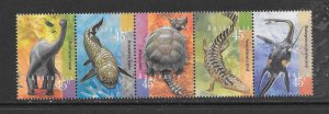 AUSTRALIA #1612-18 PREHISTORIC CREATURES MNH