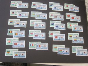 Korea 1951 Sc 132-72(43) set MH