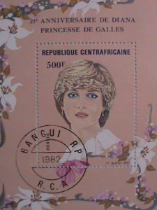 1982 REPUBLIC OF CENTRAL AFRICA 21ST ANNIVERSARY OF LADY DIANA