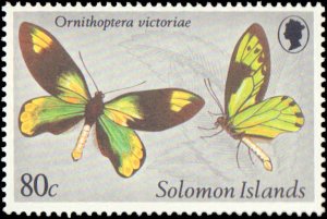 Solomon Islands #431-434, Complete Set(4), 1980, Butterflies, Never Hinged