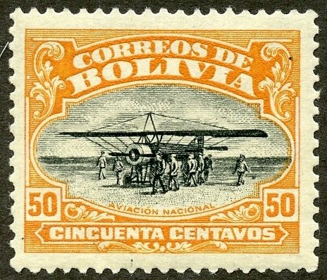 Bolivia Scott C4 MVFNHOG - Nat'l Aviation School Founding - SCV $10.00