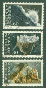 LIECHTENSTEIN 1033-5 USED CV $6.85 BIN $3.40