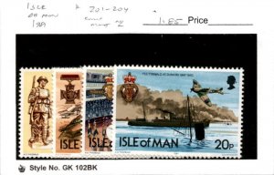 Isle of Man, Postage Stamp, #201-204 Mint NH, 1981 World War 2 (AC)