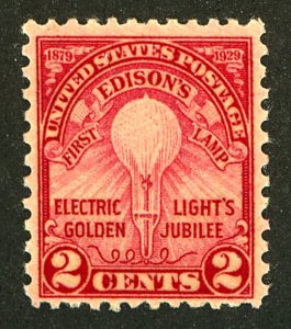 U.S. #655 MINT OG LH