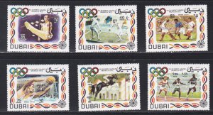 Dubai # 156-158, C65-67, Munich Summer Olympics, NH, 1/2 Cat.